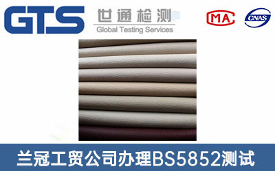 沙發皮料BS5852測試